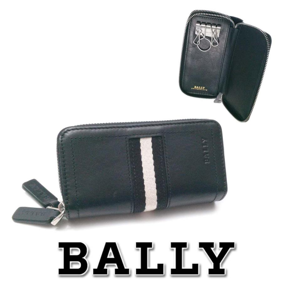 Bally（バリー） 【展示新品】 コインケース兼用キーケース（4連）黒