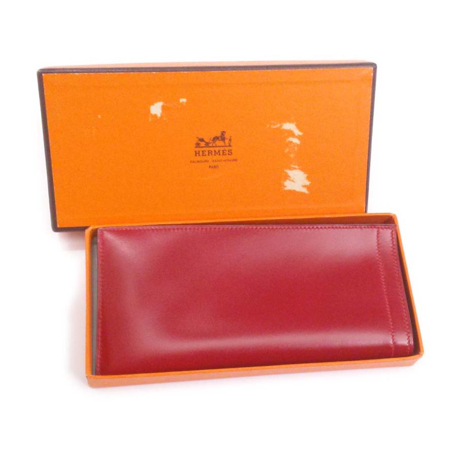エルメス　ケース　赤 HERMES（エルメス） 【未使用】HERMES メガネケース ボックスカーフ
