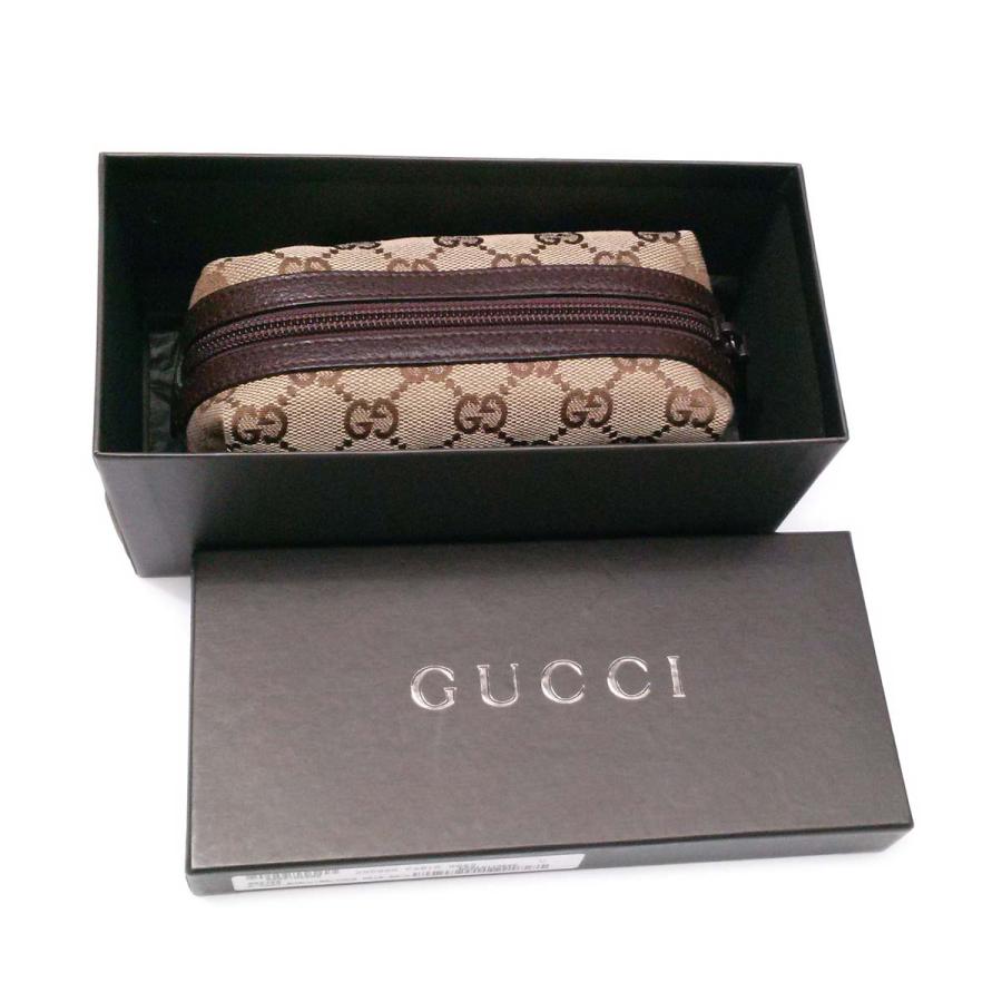 GUCCI（グッチ） 【未使用-新品同様】グッチ 化粧ポーチ 15cm ベージュ