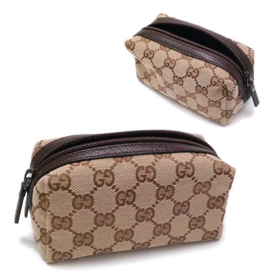 GUCCI（グッチ） 【未使用-新品同様】グッチ 化粧ポーチ 15cm ベージュ
