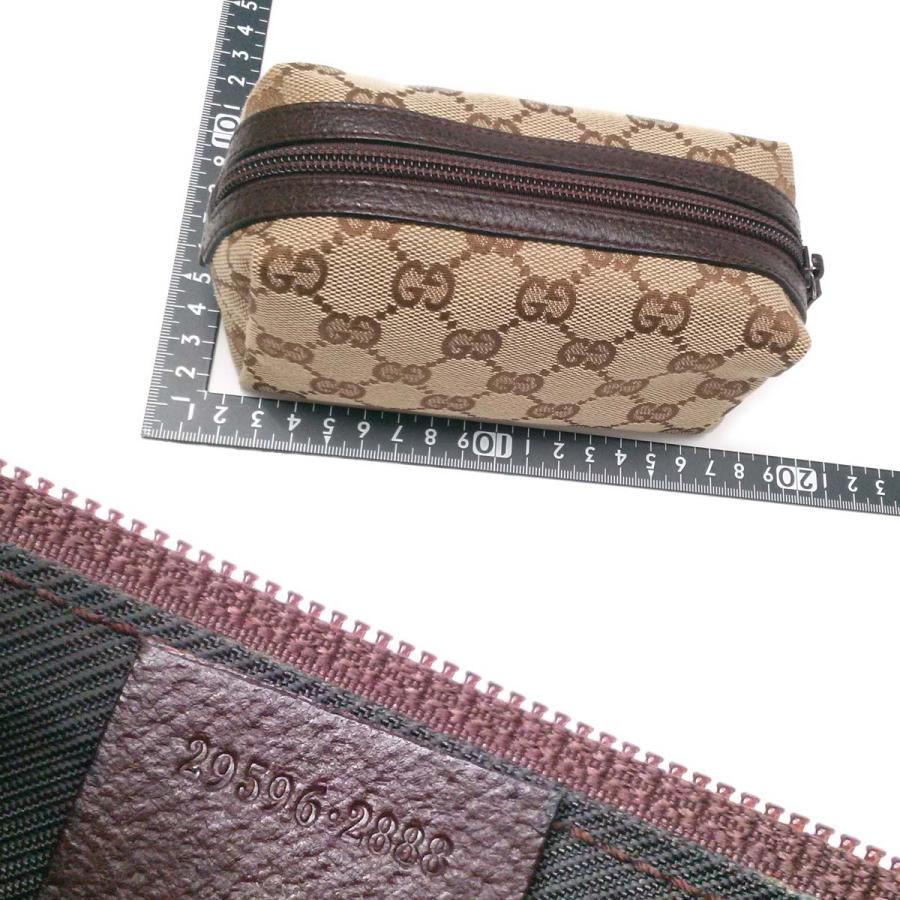 GUCCI（グッチ） 【未使用-新品同様】グッチ 化粧ポーチ 15cm ベージュ