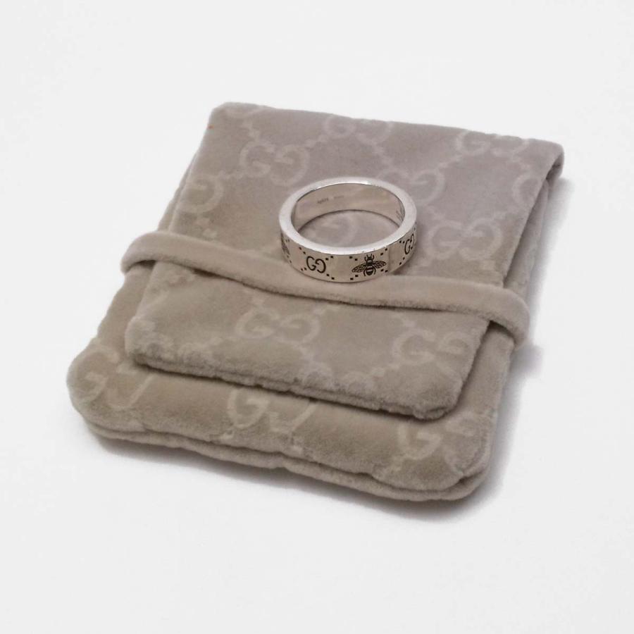 GUCCI（グッチ） 【美品】グッチ GG＆ビー 蜂リング 指輪 Bee シルバー