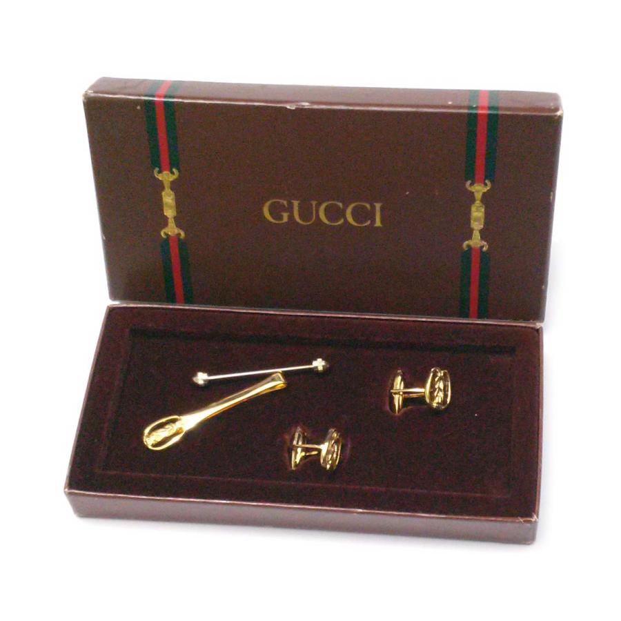 GUCCI（グッチ） 【美品】グッチ タイピン カフス セット カラーバー