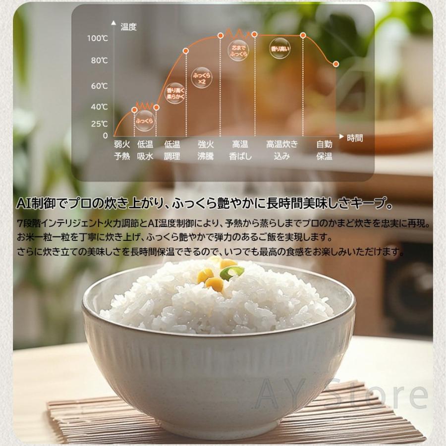 炊飯器 1人暮らし 3.5合 ih 一升 2L 多機能 煮込み 1人 2人 3合 家庭用 全自動 予約炊飯器 炊き 銘柄炊き ミニ おしゃれ 炊飯ジャー エコ炊飯 節電 省エネモード |  | 03