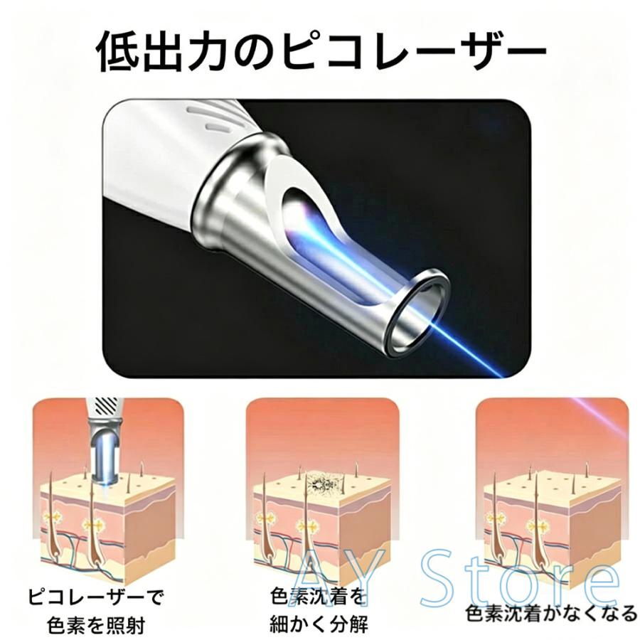 ピコレーザー 美顔器 美容機器 自宅 家庭用 レーザーペン シミ取り