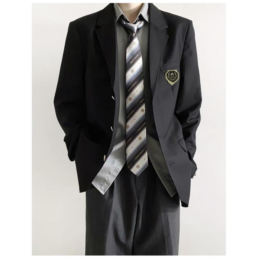 制服　男子ブレザーとパンツ夏冬3点セット　185センチ着用　西京高校 学生服 ロングパンツ 紺 無地 スクールジャケット ブレザー 男子高校