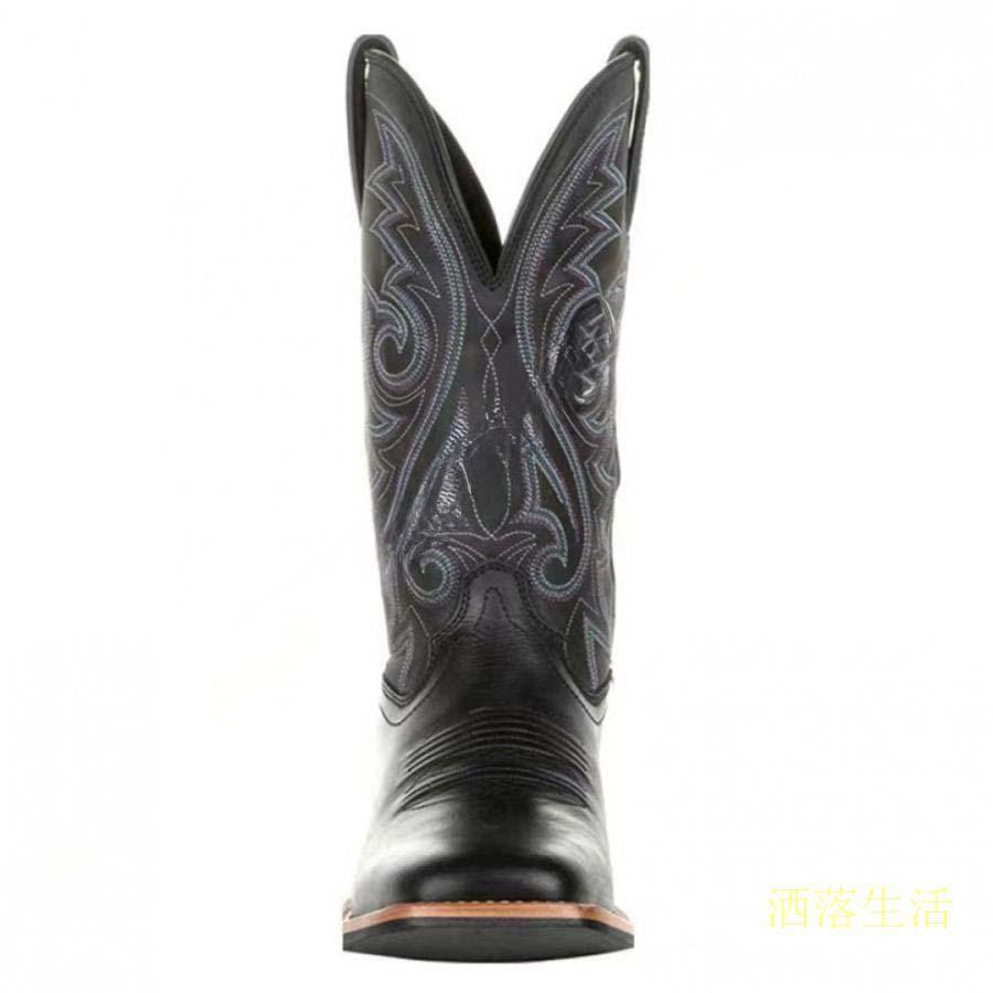 ウエスタンブーツ 24-29cm エンジニアブーツ ポインテッドトゥ 