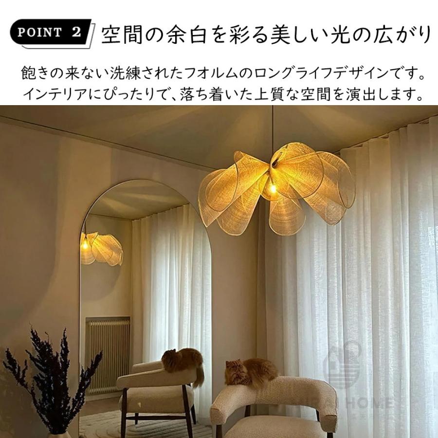 ペンダントライト 1灯 LED 北欧 おしゃれ 天井照明器具 吹き抜け 玄関 ダイニング 居間 吊り下げ照明 和風 シンプル オシャレ 工事不要 寝室 和室_3
