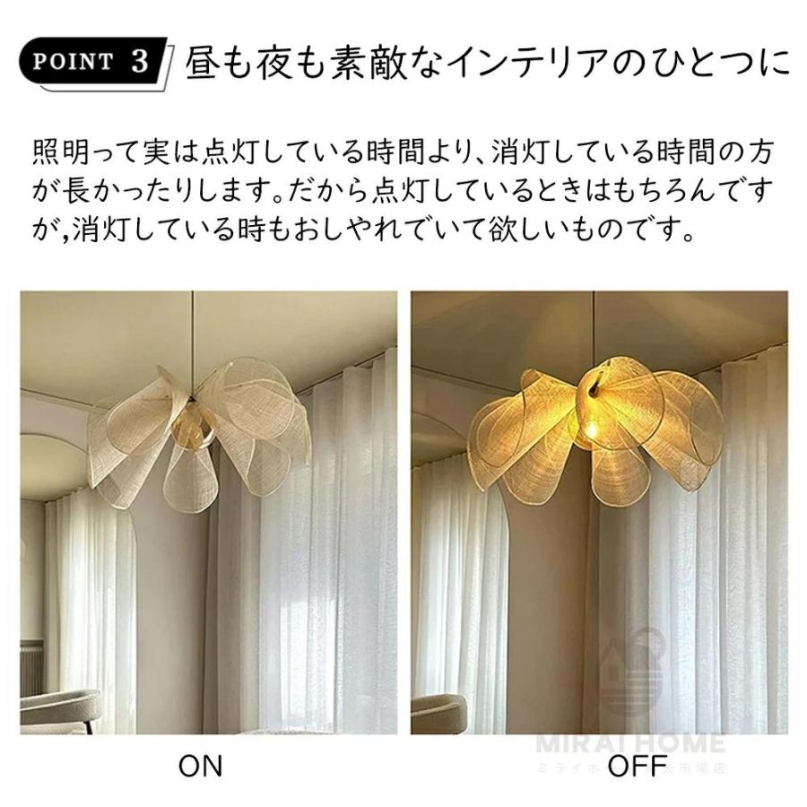 ペンダントライト 1灯 LED 北欧 おしゃれ 天井照明器具 吹き抜け 玄関 ダイニング 居間 吊り下げ照明 和風 シンプル オシャレ 工事不要 寝室 和室_4