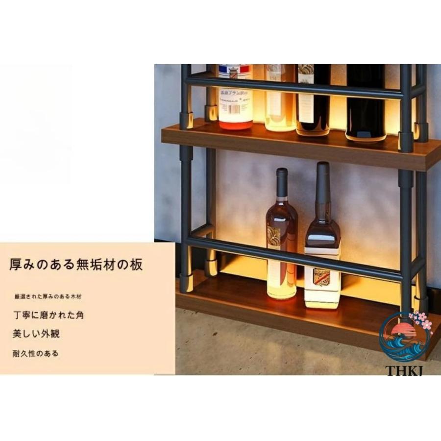 酒棚 見せびらかす ウィスキー 棚 鉄骨と生まれながらの実木を組み立て合 精神的な統合飾り気の無い 照度なし ウィスキー納める棚 ブドウ酒見せびらかす棚 赤ちょうちん用 記憶装置棚 飾りつけ式 おし