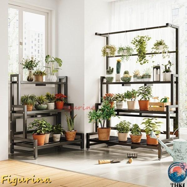 ガーデンラック フラワースタンド 屋外 室内 観葉植物 盆栽棚 スタンド 植木鉢台 花置き棚 植物スタンド S＆L風通しいい 収納 錆びない 棚