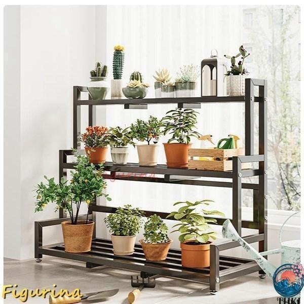 ガーデンラック フラワースタンド 屋外 室内 観葉植物 盆栽棚 スタンド 植木鉢台 花置き棚 植物スタンド S＆L風通しいい 収納 錆びない 棚