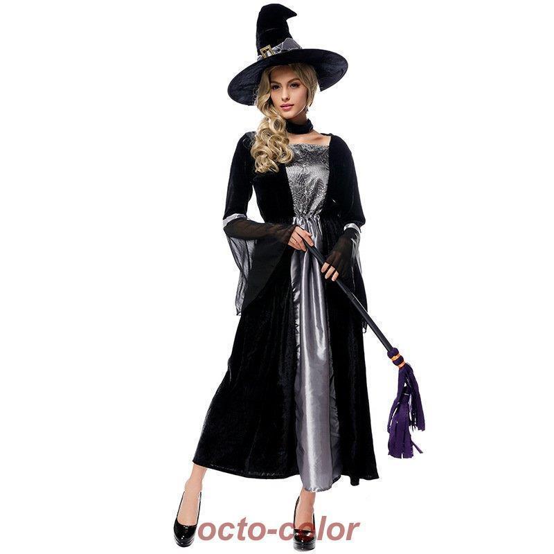 大きいサイズ M XL 女巫 メルヘンウィッチ まじょ 魔女 ウィッチガール ハロウィン衣装 大人用 女性用 レディース_1