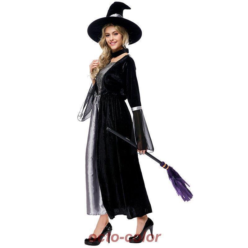 大きいサイズ M XL 女巫 メルヘンウィッチ まじょ 魔女 ウィッチガール ハロウィン衣装 大人用 女性用 レディース_3