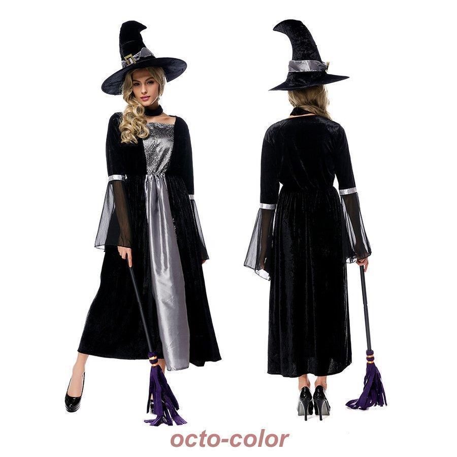 大きいサイズ M XL 女巫 メルヘンウィッチ まじょ 魔女 ウィッチガール ハロウィン衣装 大人用 女性用 レディース_4
