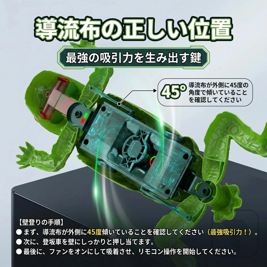 壁を走る ラジコン ラジコンカー 車 トカゲ おもちゃ ヤモリ 恐竜 男の子室内 遊び 壁 天井 登る 4モード 360度回転 光る LED 静音 USB充電 キッズ 小学生6~10歳 |  | 05