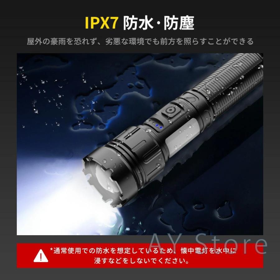 懐中電灯 led 強力 防災ライト 高輝度 ハンディライト ledライト 赤&白