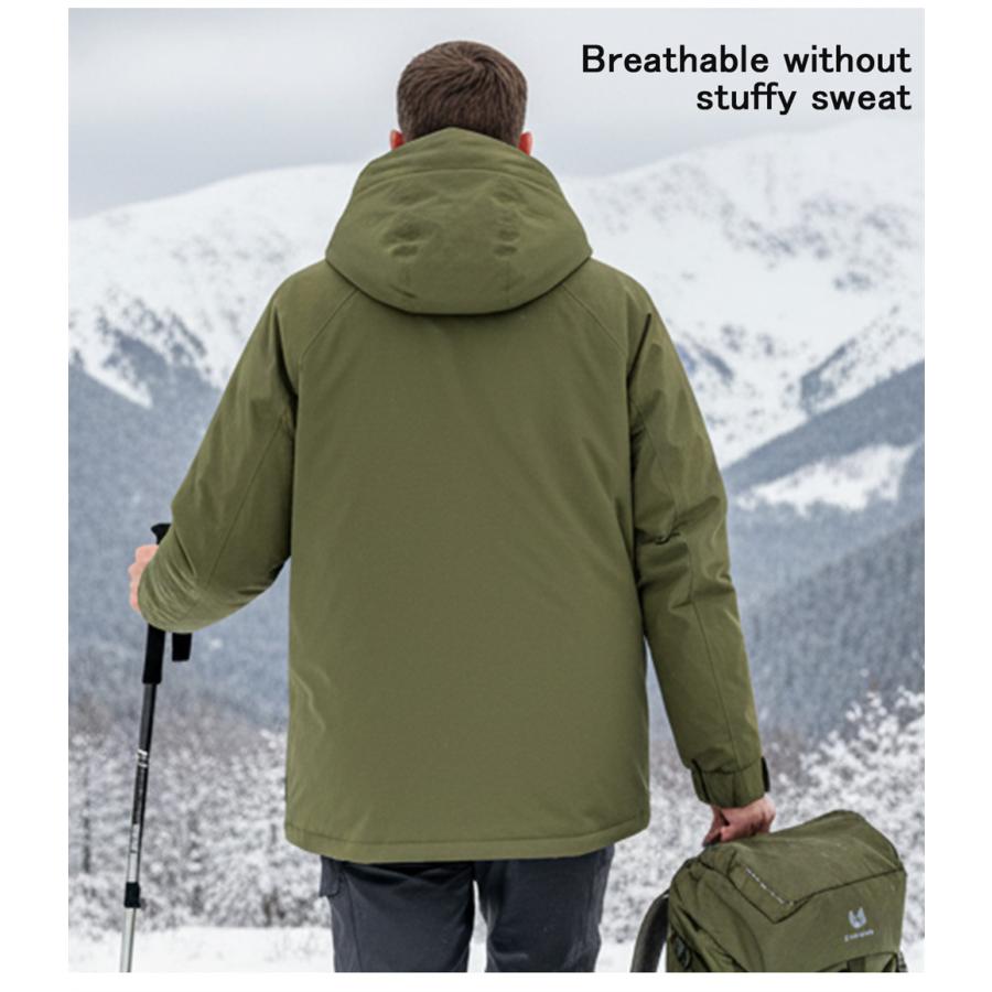 ダウンジャケット EU製 FRANKLIN MUSK アメリカ ニューヨーク発 グースダウン90％ 防寒 防風 防水 軽量 厚手 アウター マウンテンパーカー 男女兼用 | ブランド登録なし | 10