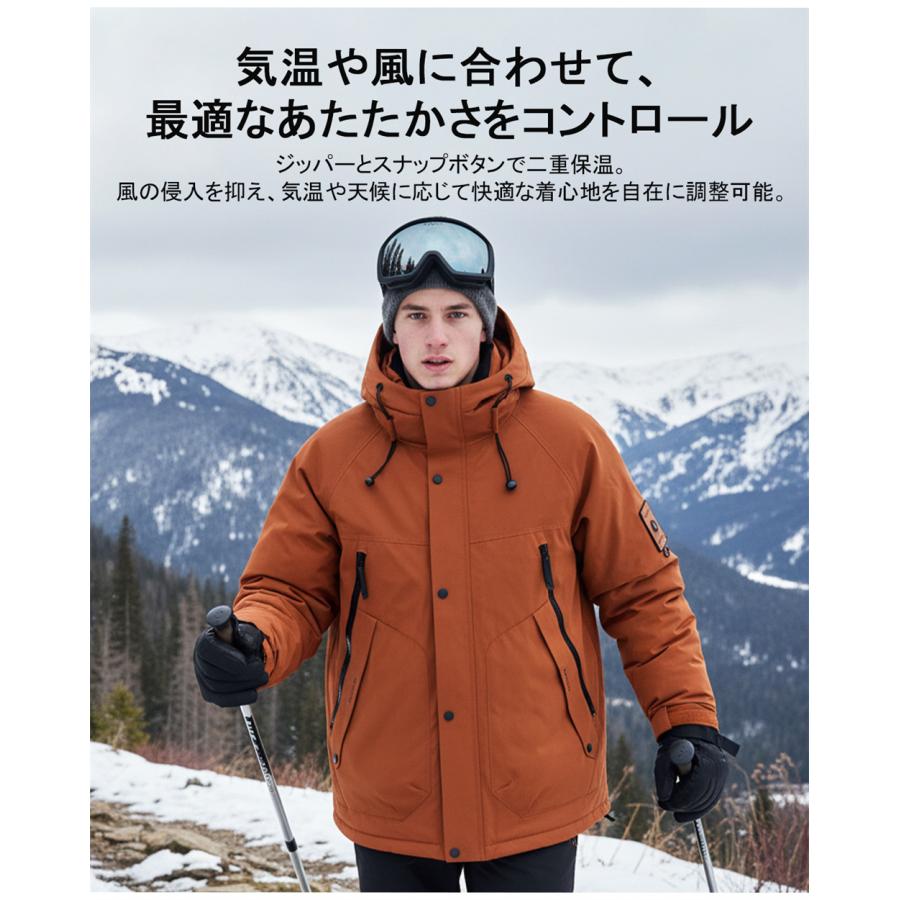 ダウンジャケット EU製 FRANKLIN MUSK アメリカ ニューヨーク発 グースダウン90％ 防寒 防風 防水 軽量 厚手 アウター マウンテンパーカー 男女兼用 | ブランド登録なし | 06