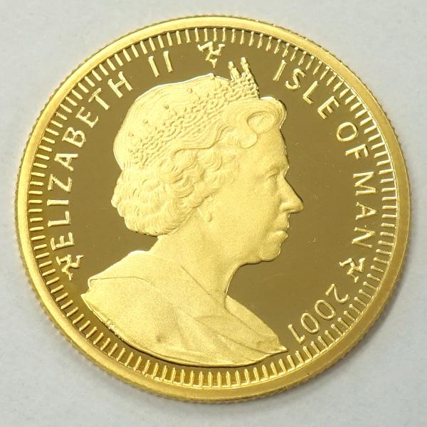 中古SA/極美品 マン島 ハリーポッターコイン 2001年 1/10オンス