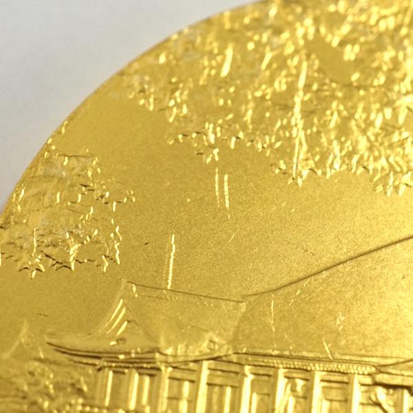 中古AB/使用感小 純金 清水寺 国宝章牌 純金メダル 45.9g 2022年 中古AB/使用感小 純金 清水寺 国宝章牌 純金メダル 45.9g 2022年