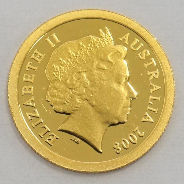 中古A/美品】 5ドル金貨 コアラ 2008年 オーストラリア 1/25oz 1/25