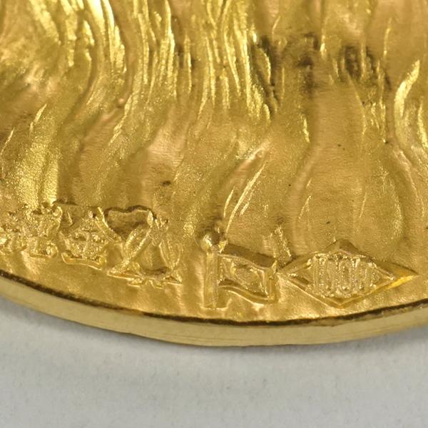 中古A/美品 純金 モナ・リザ メダル 25.2g レオナルドダヴィンチ 中古A/美品 純金 モナ・リザ メダル 25.2g レオナルドダヴィンチ