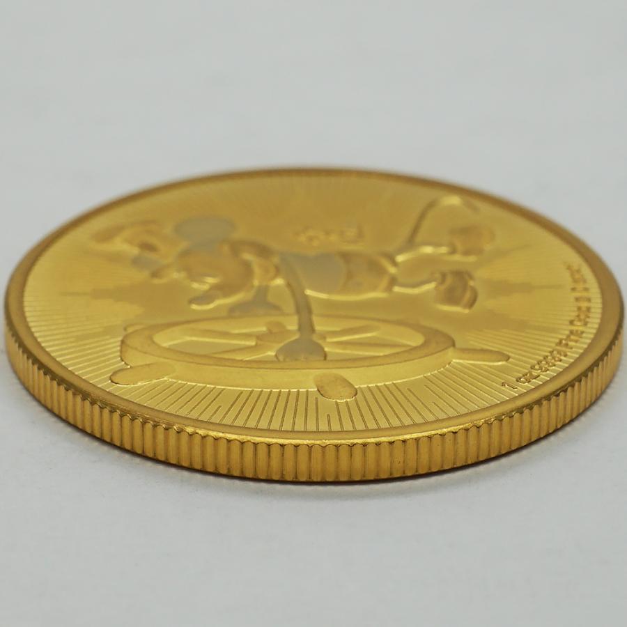 純金 コイン Disney ディズニー 蒸気船ウィリー スチームボート