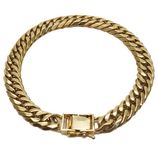 K18YG ブレスレット 喜平 ブレスレット ダイヤ付き W6面 22cm 52g キヘイ 18金 750 造幣局検印あり ダブル6面 男女兼用 1.50ct刻印あり |  | 02