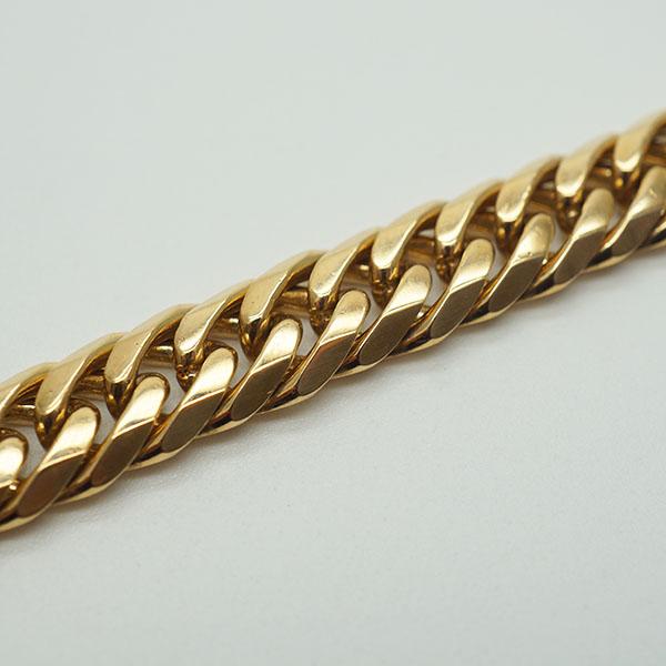 K18YG ブレスレット 喜平 ブレスレット ダイヤ付き W6面 22cm 52g キヘイ 18金 750 造幣局検印あり ダブル6面 男女兼用 1.50ct刻印あり |  | 06