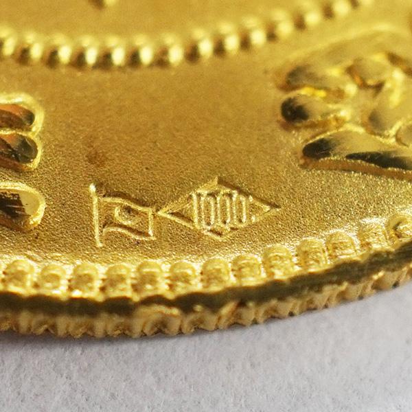 中古A/美品 メダル 天皇陛下御即位五十年 記念 純金 11g 昭和50年 昭和