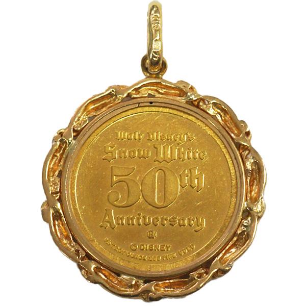 中国ディズニー限定　純金　純銀セット K24 純金 メダル ペンダント ディズニー ミッキーマウス