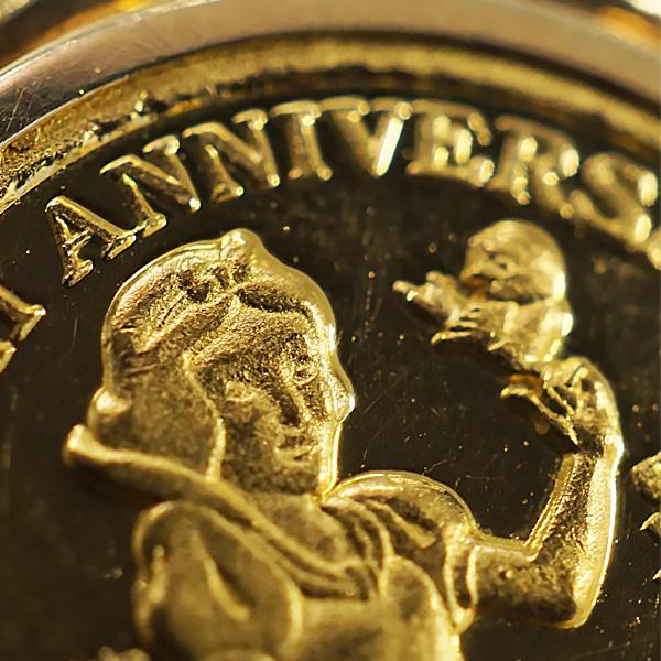 中古B/標準 コイン：K24/枠：K18 ペンダントトップ ディズニー