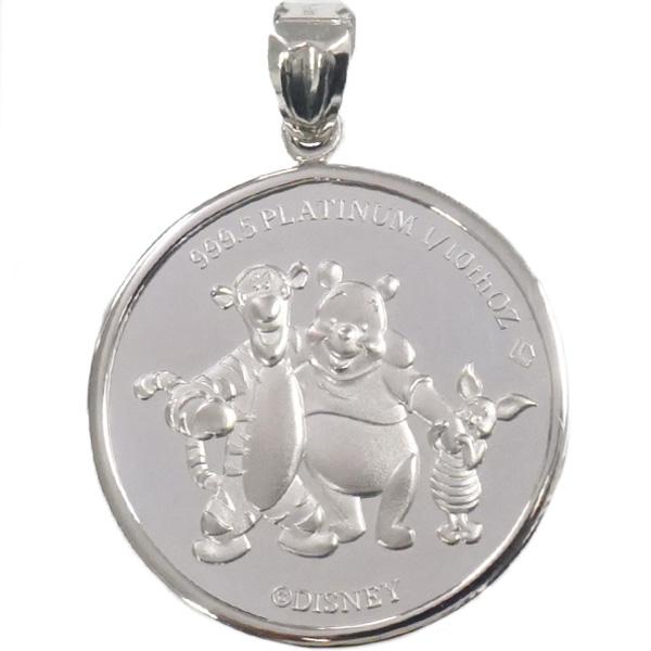 ディズニー100周年記念 クマのプーさん純プラチナ メダル ペンダント