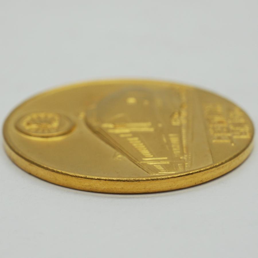中古A/美品 メダル 純金 昭和57年 上越新幹線開業記念 大宮-新潟 10g
