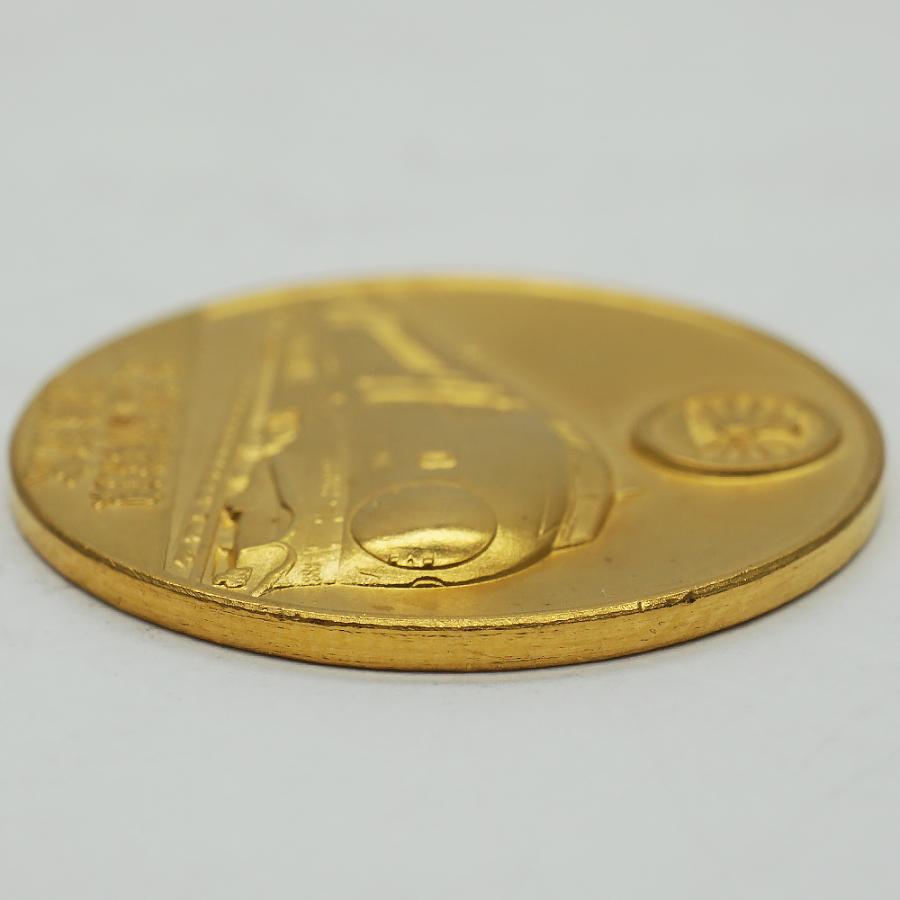 中古A/美品 メダル 純金 昭和57年 上越新幹線開業記念 大宮-新潟 10g