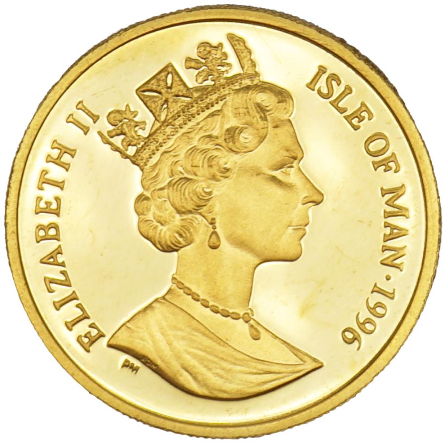 中古AB/使用感小 貨幣 マン島 キャットコイン 金貨 純金 1/5oz 約6.2g 1996年 ビルマ猫 ネコ エリザベス2世 24金 K24 硬貨  メダル 20525949066