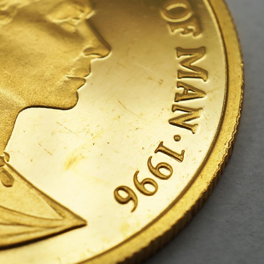 中古AB/使用感小 貨幣 マン島 キャットコイン 金貨 純金 1/5oz 約6.2g