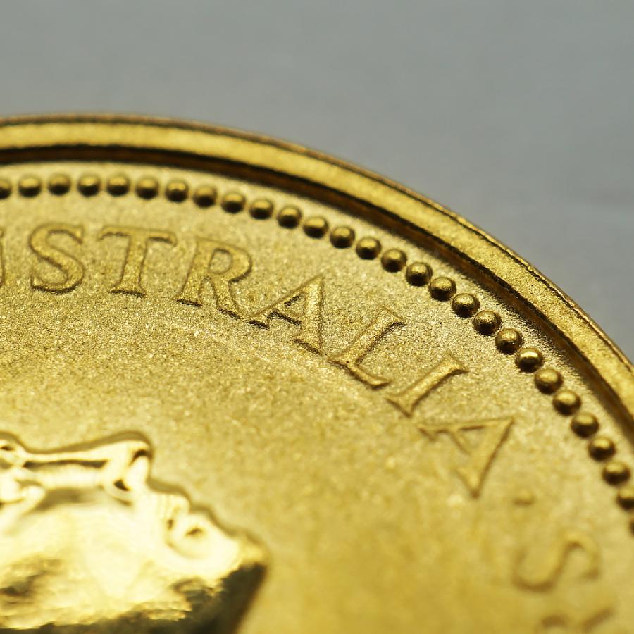 中古AB/使用感小 貨幣 カンガルー 金貨 純金 1/4オンス 1/4oz