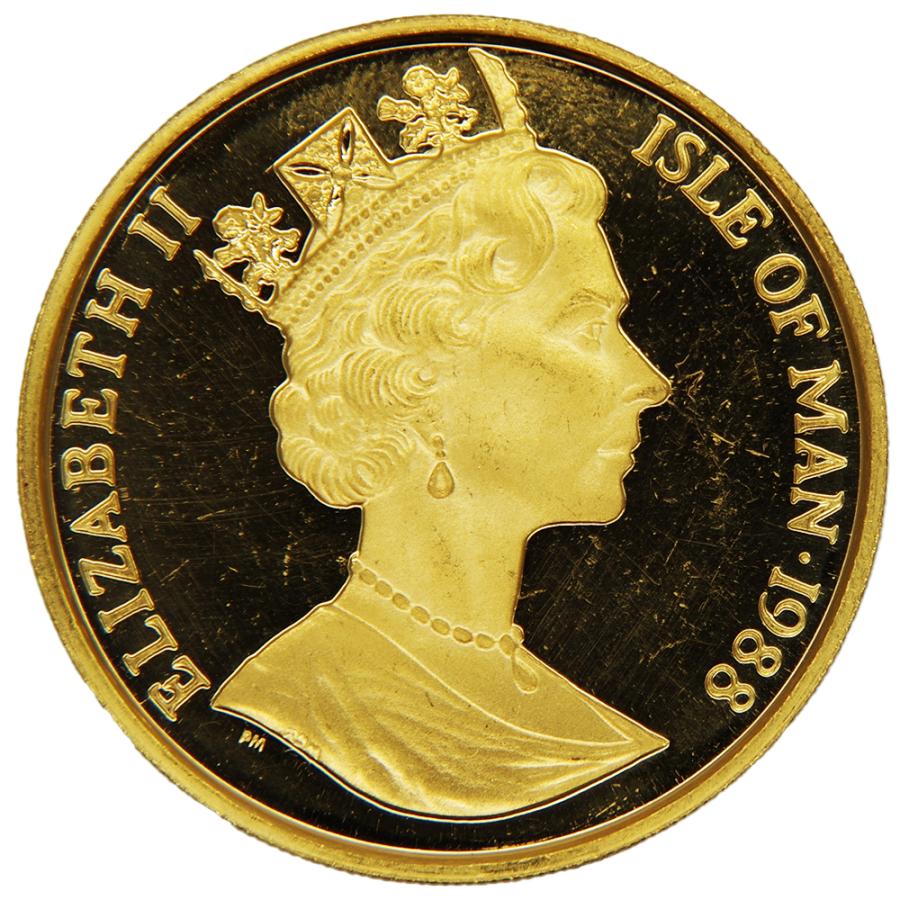 マン島　1798年 古銭  中古AB/使用感小 貨幣 マン島 キャットコイン 1988年 マンクスキャット