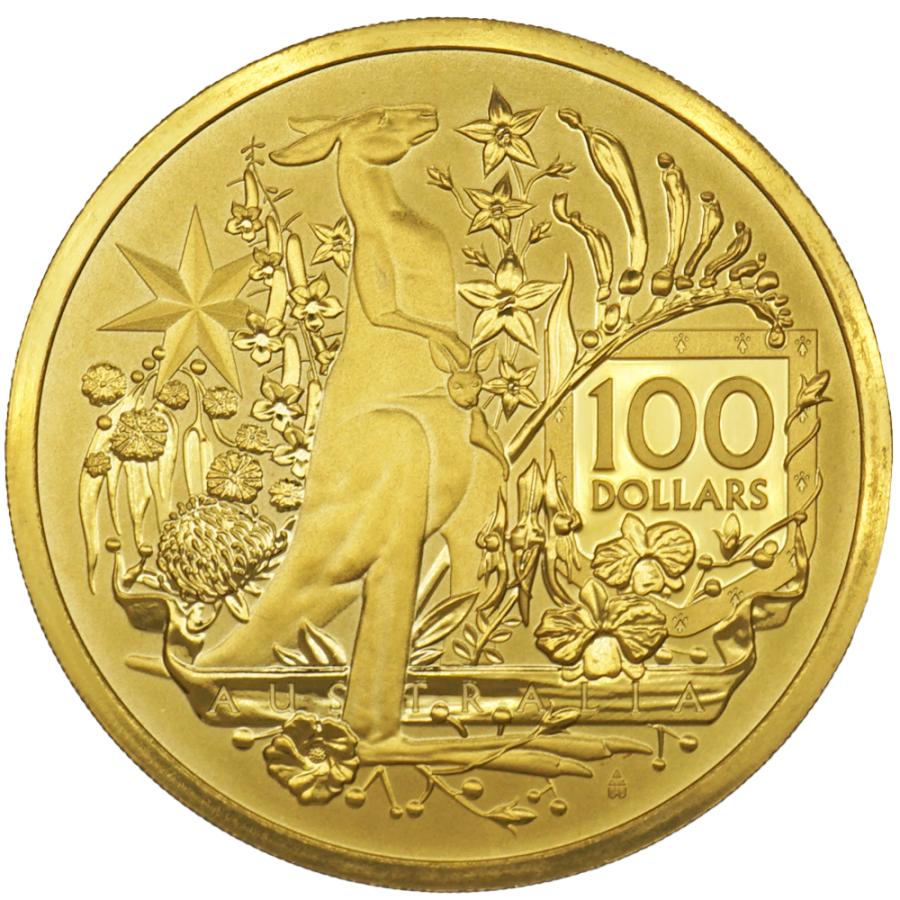 中古A/美品 貨幣 カンガルー 金貨 純金 1オンス 1oz 1993年