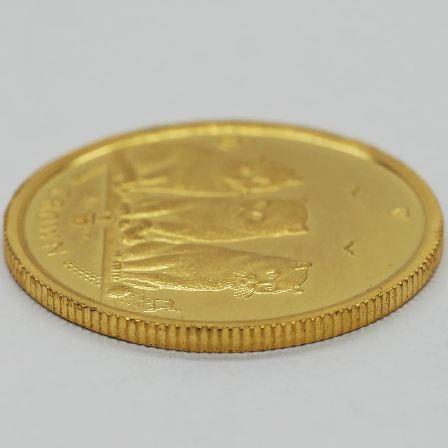 中古AB/使用感小 貨幣 マン島 キャットコイン 2006年 エキゾチックショートヘア キャット 1/10oz 約3.1g 金貨 純金 硬貨 メダル   20543192004 |  | 03