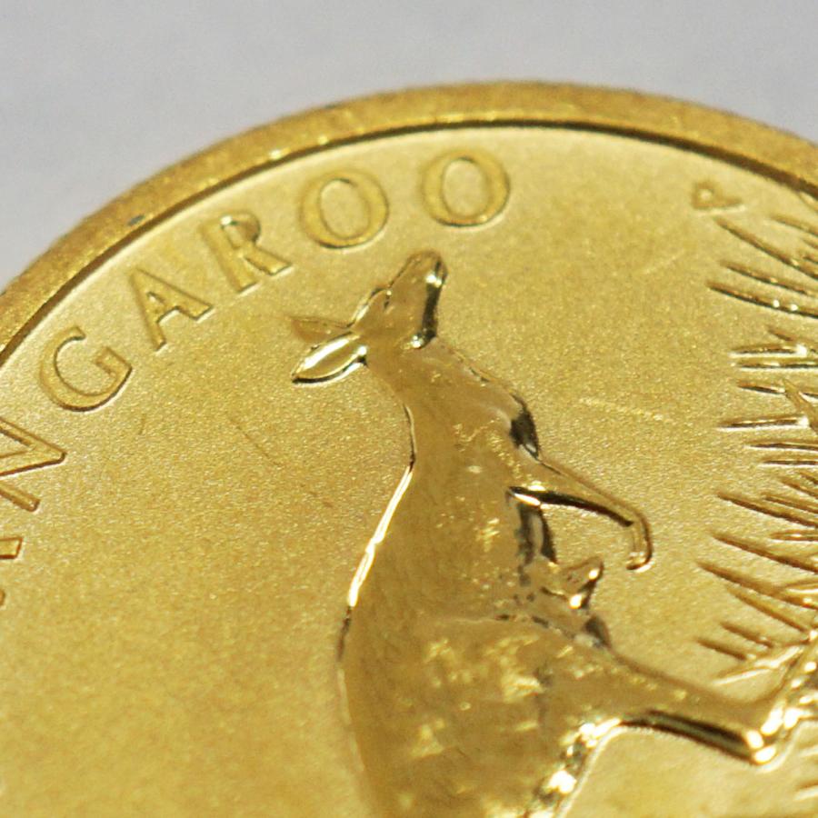 中古B/標準 貨幣 カンガルー 金貨 純金 1/4オンス 1/4oz 2008年 オーストラリア ナゲット コイン エリザベス2世 24金 K24  硬貨 メダル