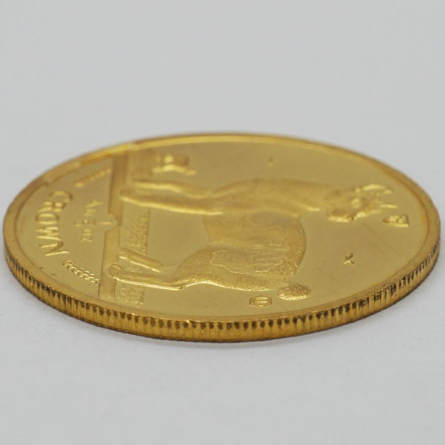 中古B/標準 貨幣 マン島 キャットコイン 金貨 純金 1/5oz 約6.2g 1994