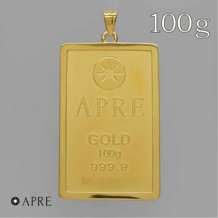 新品 24金 純金 インゴット ペンダントトップ 100g ゴールドバー