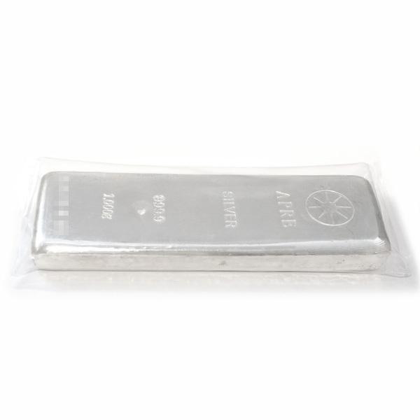 純銀 インゴット バー 1kg APRE SILVER 銀地金 品位999.9 純銀 インゴット バー 1kg APRE SILVER 銀地金 品位999.9