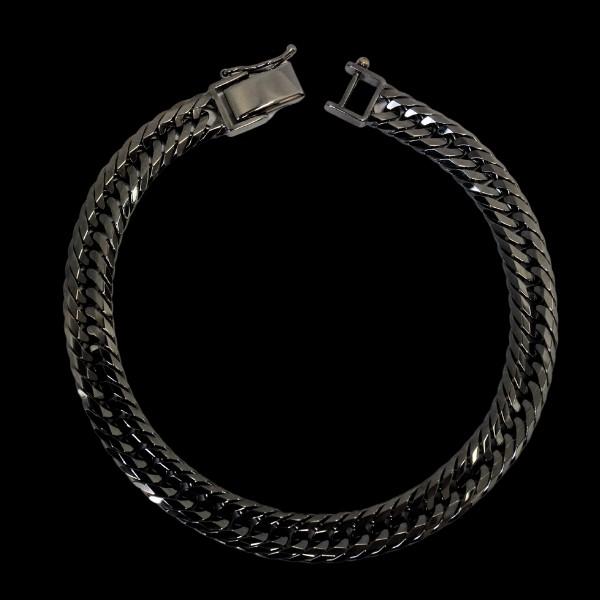 新品】ブレスレット T12面 K18 ブラック 喜平 ブレスレット トリプル12