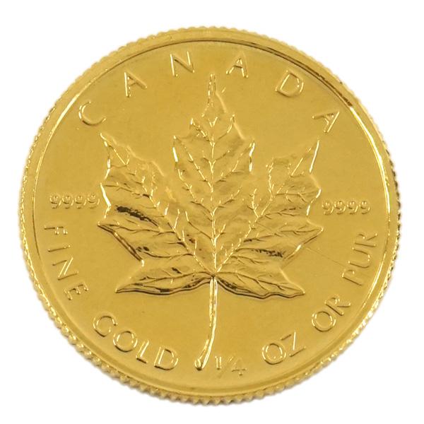 24金 メイプルリーフ 金貨 1/4oz ランダムイヤー カナダ 純金 K24 