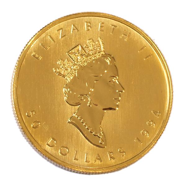 24金 メイプルリーフ 金貨 1オンス 1oz ランダムイヤー カナダ 純金