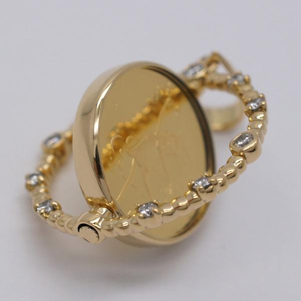 【ラスト1点】 【新品N/新品】純金 フェアリー 妖精 コイン リバーシブル 1/25オンス ソロモン ランダムイヤー K18枠付 ダイヤ ペンダントトップ khpap-39 【HO8347991780】(29150円)